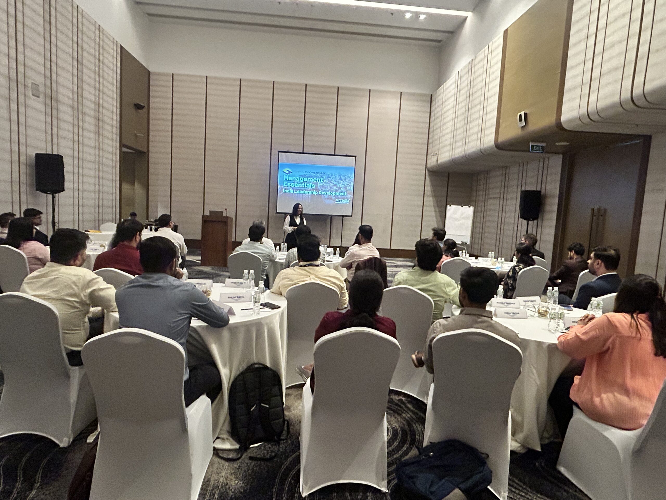Vibhuti Sharma leading a workshop