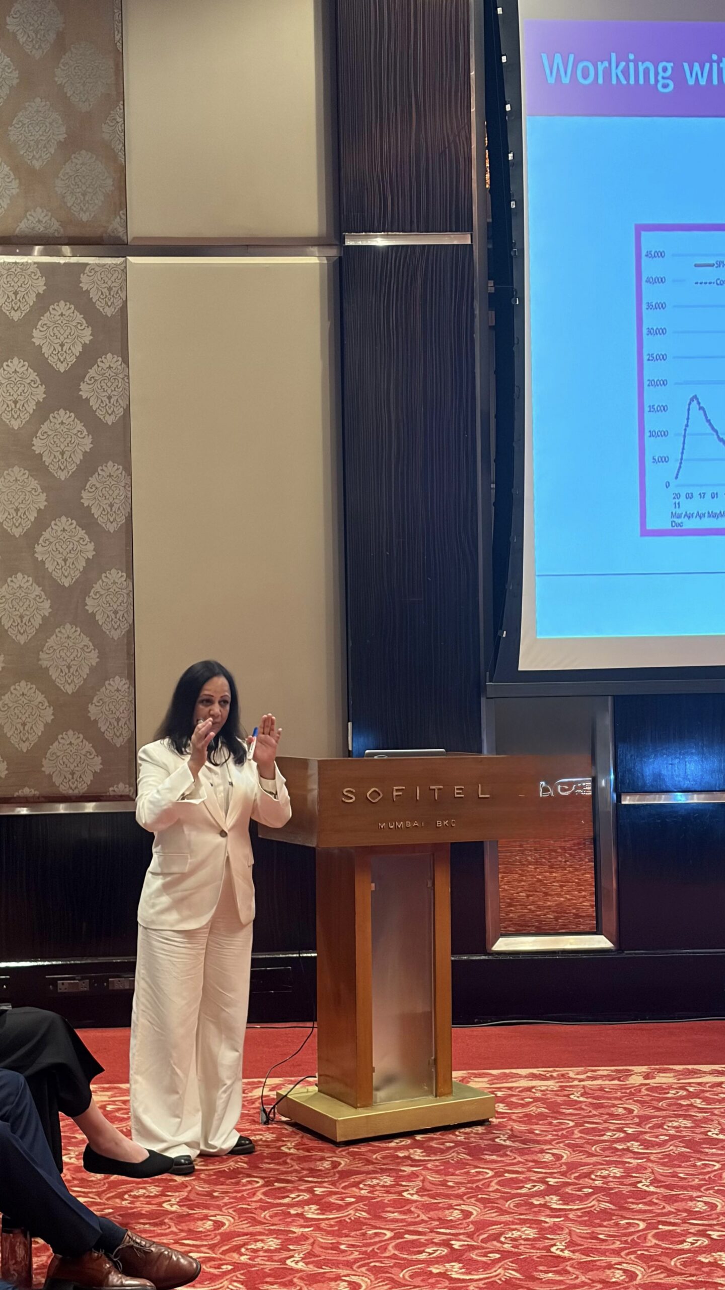 Vibhuti Sharma at a speaking engagement